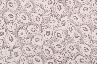 Hamilton Belle Printed Drapery Fabric in Stone