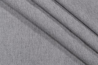 Crypton Textured High Performance Chenille Upholstery Fabric in Steel 