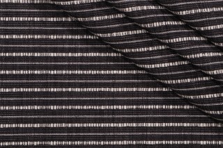 Crypton Stripe High Performance Woven Chenille Upholstery Fabric in Graphite