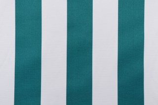 Richloom Cabana Stripe Printed Polyester Outdoor Fabric in Peacock 