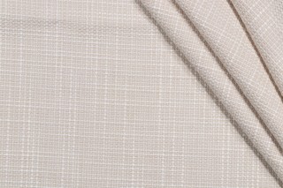 1 Yard Crypton Bolton High Performance Woven Chenille Upholstery Fabric in Bone