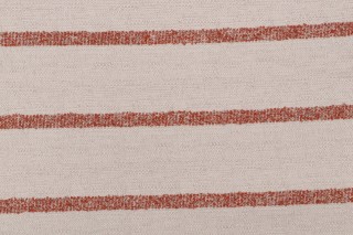 Crypton Curtis Stripe High Performance Woven Upholstery Fabric in Clay