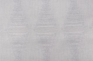 Crypton Ikat Diamond High Performance Woven Upholstery Fabric in Silver