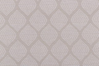 Crypton Ogee High Performance Woven Chenille Upholstery Fabric in Linen