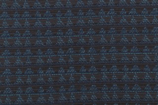 Crypton Triangle High Performance Woven Chenille Upholstery Fabric in Deep Sea