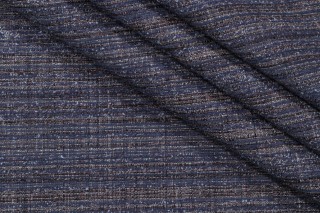 Crypton Cora High Performance Woven Chenille Upholstery Fabric in Indigo