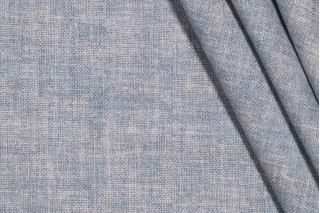 PK Lifestyles Desmond Solid Printed Cotton Blend Drapery Fabric in Chambray