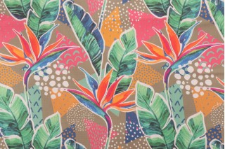 Terrasol - Paradise Printed Acrylic Outdoor Fabric in Rose