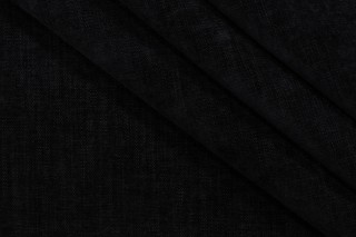 Crypton Bennett High Performance Chenille Upholstery Fabric in Ebony