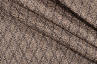 Maya Bay Woven Outdoor Pouf Fabric in Dune