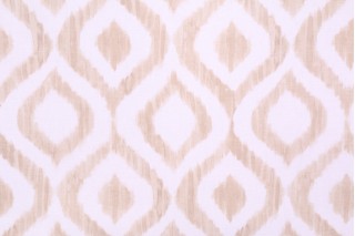 Mill Creek Zamya Printed Cotton Drapery Fabric in Sand