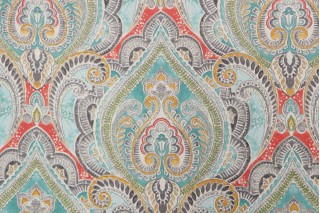 Kelly Ripa Home Pretty Witty Printed Polyester Fabric in Reef
