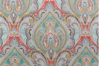 Kelly Ripa Home Pretty Witty Printed Polyester Fabric in Reef