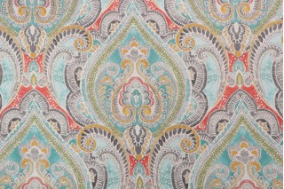 Kelly Ripa Home Pretty Witty Printed Polyester Fabric in Reef