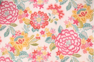 Duralee 42359-Dakar Printed Cotton Drapery Fabric in 542-Red Jade by Kaufmann
