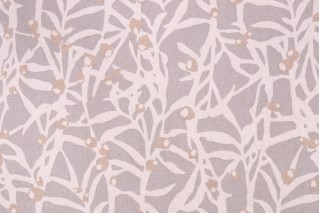 PK Lifestyles Origami Branch Printed Cotton Drapery Fabric in Platinum