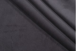Marian Solid Velvet Upholstery Fabric in Elephant