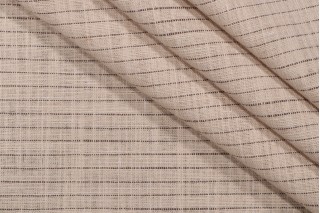 PK Lifestyles Lowell Pinstripe Performance Plus Woven Decorator Upholstery Fabric in Linen