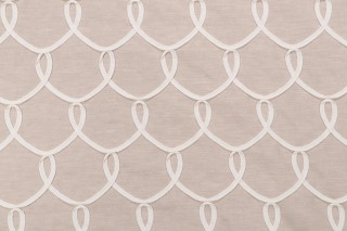 Waverly Penelope Embroidered Decorator Fabric in Linen