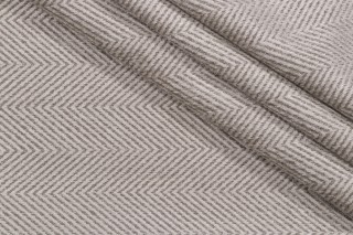 Anna French Hillside Herringbone Upholstery Fabric in Steel W72932