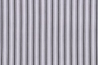 Magnolia Home Cottage Stripe Printed Cotton Drapery Fabric in Onyx 