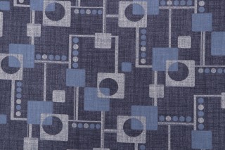 Magnolia Home Apollo Printed Cotton Drapery Fabric in Harbor 