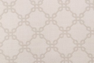 Thibaut Bowen W74343 Woven Chenille Upholstery Fabric in Almond on Linen