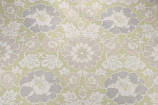 Anna French Shima AF2586 Printed Linen Blend Drapery Fabric in Apple Green for Thibaut