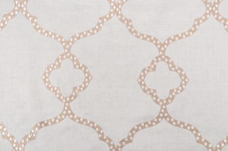 Thibaut Gibraltar W72770 Embroidered Drapery Fabric in Off-White