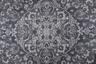 Lowery Woven Chenille Upholstery Fabric in Bluestone