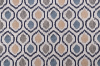 Marla Woven Outdoor Fabric in Indigo