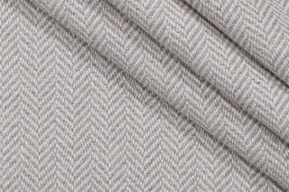 Herringbone Woven Upholstery Fabric in Flint