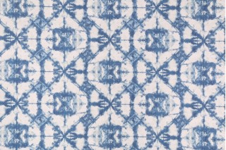 Mill Creek Enderlin Printed Polyester Outdoor Fabric in Blue Ink