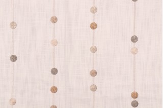 TFA Friendly Colors Embroidered Decorator Fabric in Natural