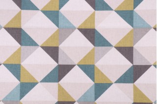 Covington Denmark Printed Cotton Drapery Fabric in 26-Caper