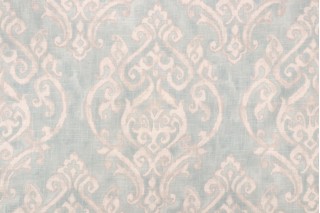 Covington Natalia Printed Linen Blend Drapery Fabric in 592-Spa