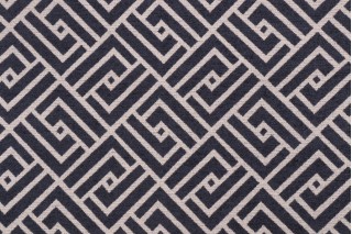 Covington Mozambique Chenille Upholstery Fabric in 55-Navy