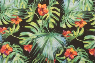 Terrasol - Oahu Printed Acrylic Outdoor Fabric in Midnight
