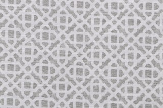 PK Lifestyles Retrace Printed Cotton Drapery Fabric in Cloud 