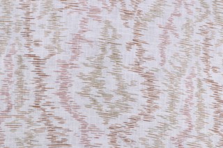 French General Provincial Moire Printed Linen Blend Drapery Fabric in Woodland 