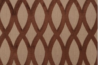 Thibaut Helix Velvet Upholstery Fabric in Brown W7272