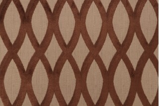 Thibaut Helix Velvet Upholstery Fabric in Brown W7272