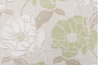 Thibaut Hampton Ponds Printed Linen Blend Drapery Fabric in Neutral F99239