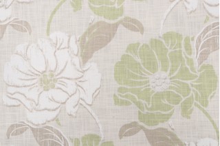 Thibaut Hampton Ponds Printed Linen Blend Drapery Fabric in Neutral F99239