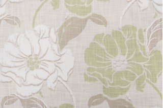 Thibaut Hampton Ponds Printed Linen Blend Drapery Fabric in Neutral F99239