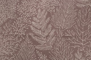 Anna French Stackhouse AF1370 Printed Linen Drapery Fabric in Bark for Thibaut
