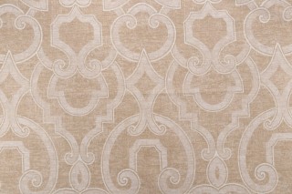 Thibaut Barrowgate F94716 Printed Drapery Fabric in Beige