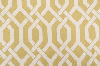 Kaufmann Printed Drapery Fabric in Chartreuse
