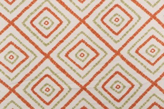 Thibaut Kozar F94921 Printed Drapery Fabric in Orange