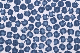 Premier Prints Freedom-Slub Linen White Printed Drapery Fabric in Bermuda